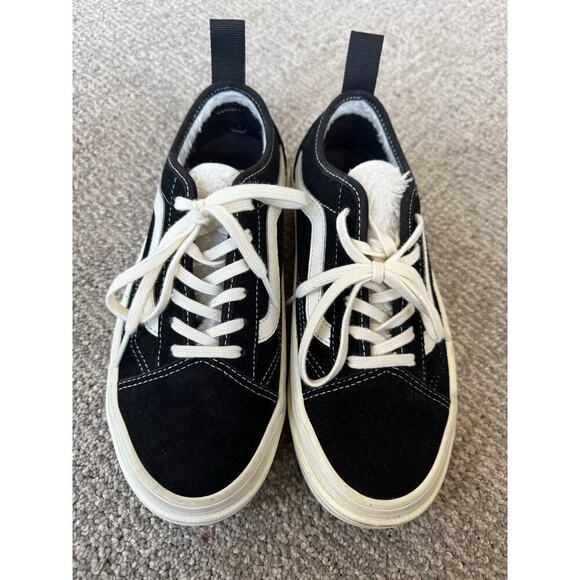 Vans Sentry Old Skool Wc - Sherpa Suede Black womens 6 Men’s 4.5 - Picture 3 of 9